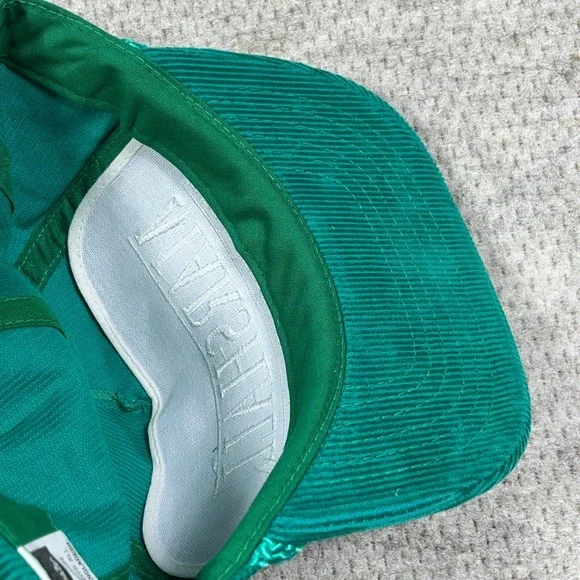 Vintage Marshall Thundering Herd Hat Cap Snapback 90s Green Corduroy Rope Adult - Picture 5 of 9